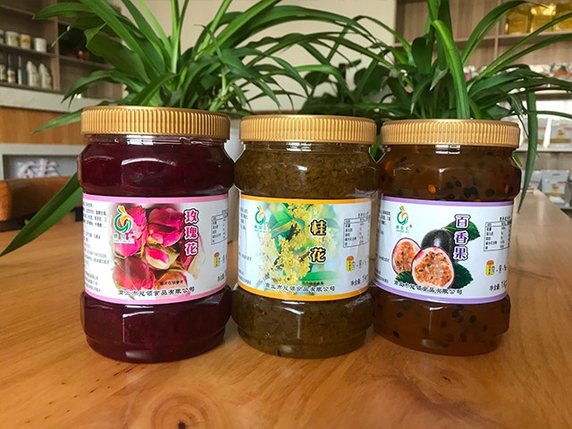 玫瑰花花茶、桂花花茶、百香果花茶