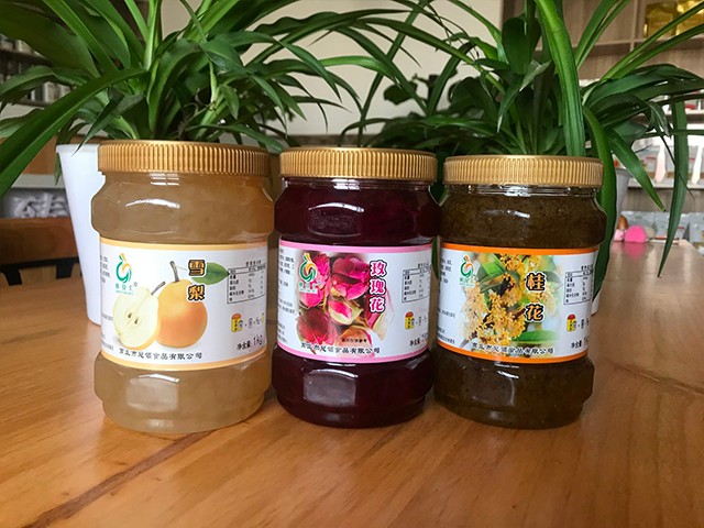 雪梨花茶、玫瑰花花茶、桂花花茶